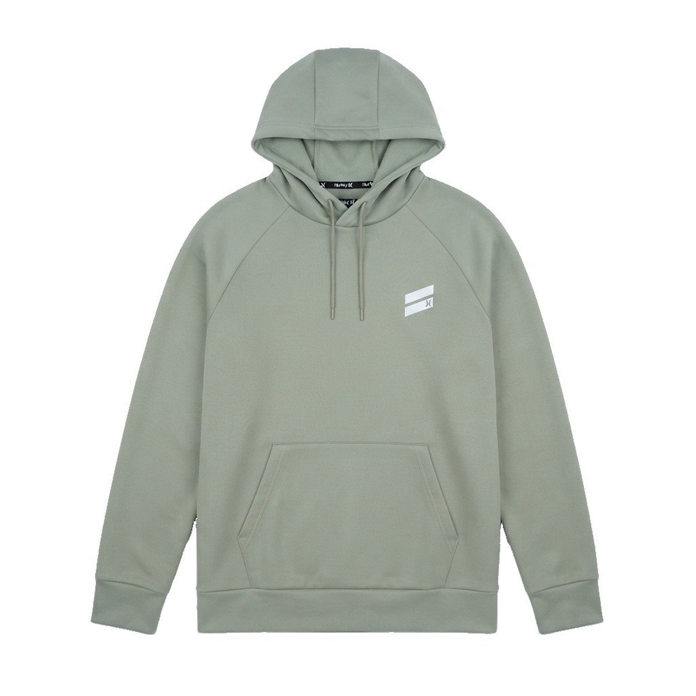 Hurley Y2K Size Medium Fleece Pullover Sea Foam Green Hoodie Sweatshirt Warm